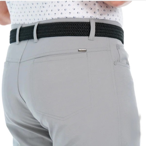 Greg Norman Men's Ultimate 5 Pocket Pants, Gray, 42x30 New - Picture 4 of 6